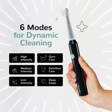 Caresmith: Spark Rechargeable Electric Toothbrush - Black