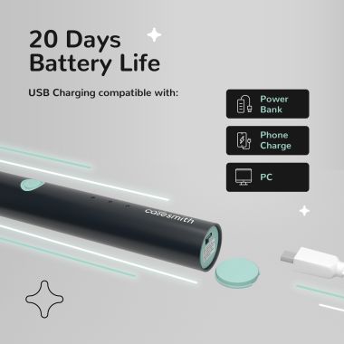 Caresmith: Spark Rechargeable Electric Toothbrush - Black