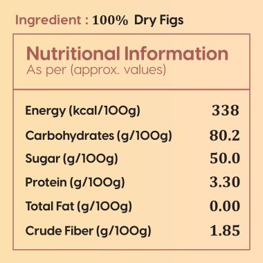 Fabeato: Special Offer -Natural Premium Dried Afghani Anjeer/Fig - 250gm