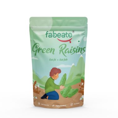 Fabeato: Natural Premium Seedless Green Raisins - 250g