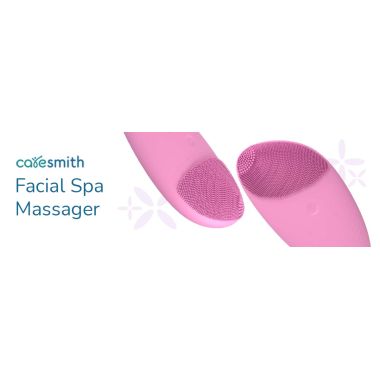 Caresmith: Battery Powered Sonic Massager Brush For Facial Cleansing - Pink Taffy