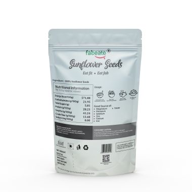 Fabeato: Natural Raw Premium Sunflower Seeds - 250gm