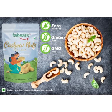 Fabeato: Natural Premium Whole Raw Cashews - 1kg