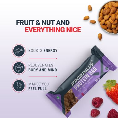 Proathlix: Protein Bar (Fruit & Nut) Pack of 12