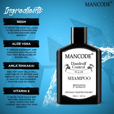 Mancode: Anti Dandruff Shampoo - 200ml