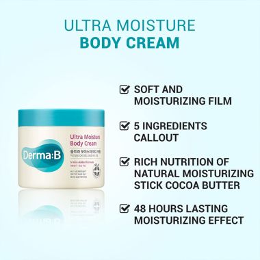 Derma B: Ultra Moisture Body Cream - 430ml