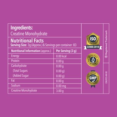 Proathlix: Creatine Monohydrate - Unflavoured - 250gm