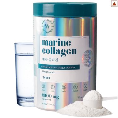 Wellbeing Nutrition: Pure Korean Marine Collagen Peptides - Unflavoured - Pack of 2(200gm each)