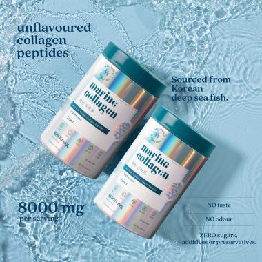 Wellbeing Nutrition: Pure Korean Marine Collagen Peptides - Unflavoured - Pack of 2(200gm each)
