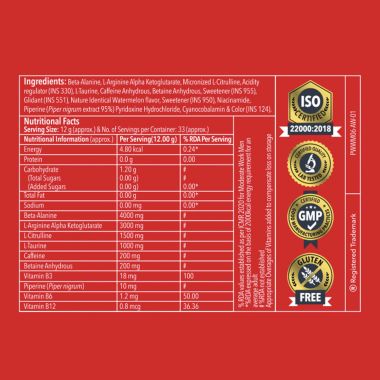 Proathlix: Pre-Workout - Watermelon - 400gm