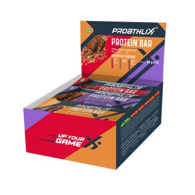 Proathlix: Protein Bar (Mixed Flavour) Pack of 12