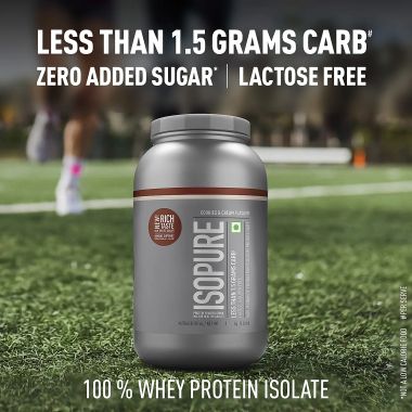 Isopure: Whey Protein Isolate Powder with Vitamins for Immune Support - 1kg - Cookies & Cream