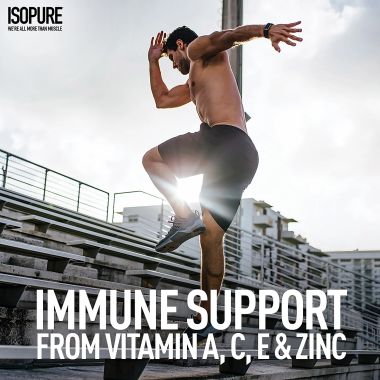 Isopure: Whey Protein Isolate Powder with Vitamins for Immune Support - 1kg - Cookies & Cream