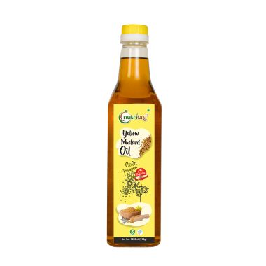 Nutriorg: Certified Organic Yellow Mustard Oil - 1000 ml