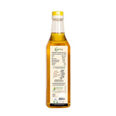 Nutriorg: Certified Organic White Sesame Oil - 1000 ml