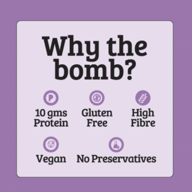MOJO BAR: Protein bombs - Turkish Hazelnut, 200g (10g Protein) - Pack of 5 | Vegan | Gluten Free