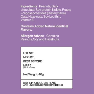 MOJO BAR: Protein bombs - Turkish Hazelnut, 200g (10g Protein) - Pack of 5 | Vegan | Gluten Free