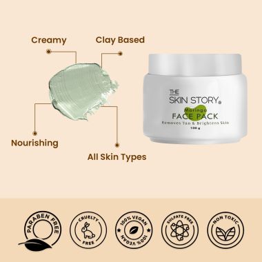 The Skin Story: Hydrating Moringa Face Pack - 100 gm