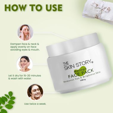 The Skin Story: Hydrating Moringa Face Pack - 100 gm
