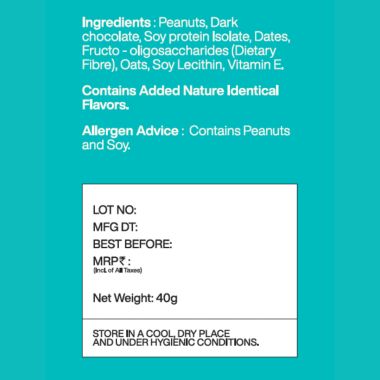 MOJO BAR: Protein Bombs - Creamy Peanut Butter (10G PROTEIN) - Pack of 5, 200g - Vegan | Gluten Free
