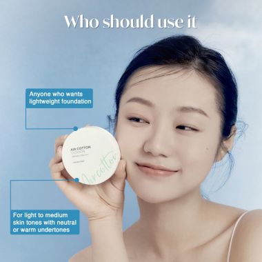 The Face Shop: Air Cotton Cushion SPF50+ PA++++ (203 Beige)