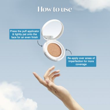 The Face Shop: Air Cotton Cushion SPF50+ PA++++ (205 Dark Beige)
