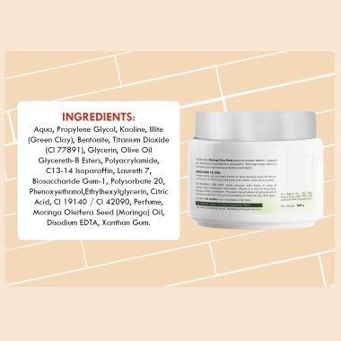 The Skin Story: Hydrating Moringa Face Pack - 100 gm