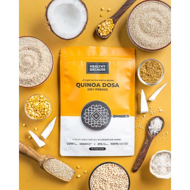 Healthy Because: Quinoa Dosa Premix, 400 Gms