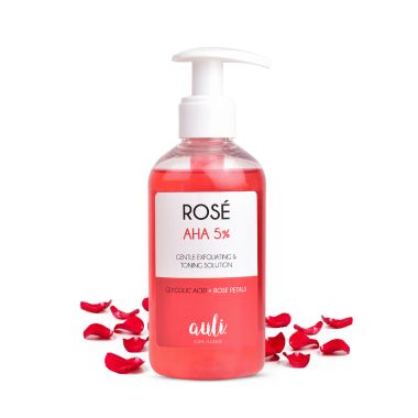 AULI: Rose AHA 5% and Rose Water Deep Exfoliating Toner - 210ml