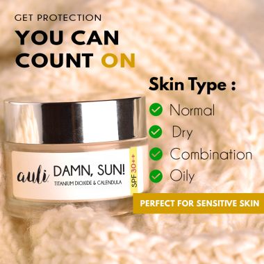 AULI: Damn Sun SPF30 Broad Spectrum Sunscreen - 60gm