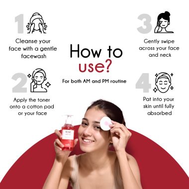 AULI: Rose AHA 5% and Rose Water Deep Exfoliating Toner - 210ml