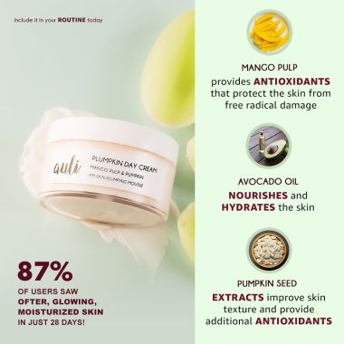 AULI: Plumpkin Mango Pulp and Avocado Oil induced facial moisturiser - 50gm