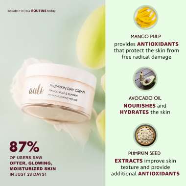 AULI: Plumpkin Mango Pulp and Avocado Oil induced facial moisturiser - 50gm