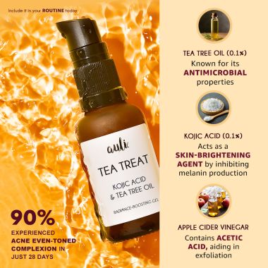 AULI: Tea Treat Kojic Acid and Tea Tree Oil Spot Correction Gel - 30ml