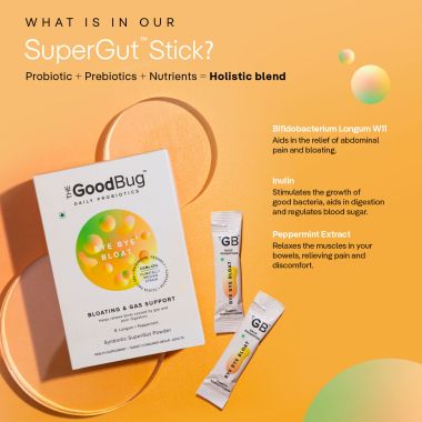 The Good Bug: ByeBye Bloat SuperGut Powder- Pack of 2
