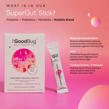 The Good Bug: Good Down There SuperGut Powder- Pack of 6