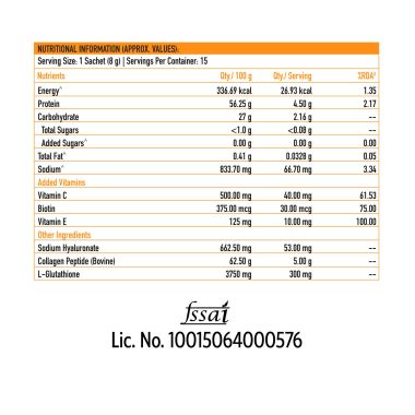 TrueBasics: Collagen Skin  (Natural Orange, 15 Sachets)