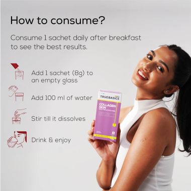 TrueBasics: Collagen Skin  (Natural Lemon, 15 Sachets)