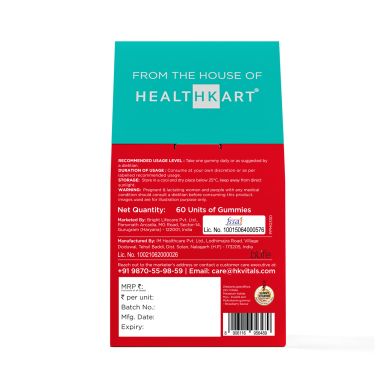 HK Vitals: Hair Strength Biotin Gummies I Strawberry, 60 Biotin Gummies