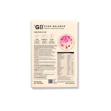 The Good Bug: PCOS Balance SuperGut Powder- Pack of 4