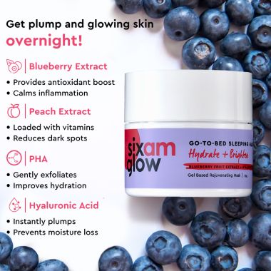 SIXAM Glow: Go-To-Bed Sleeping Mask - 50ml