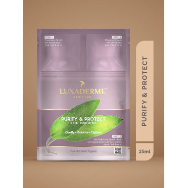 LuxaDerme: Purify & Protect 3 Step Korean Facial Kit 25ml