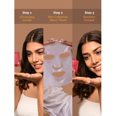 LuxaDerme: Revive & Radiate 3 Step Korean Facial Kit 25ml
