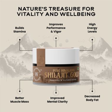 Wellbeing Nutrition: Pure Himalayan Shilajit Gold for Strength, 20g