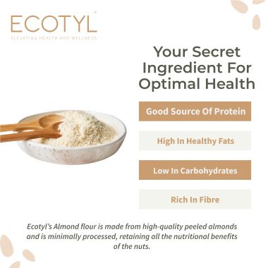 Ecotyl: Natural Almond Flour (Blanched) - 200gm