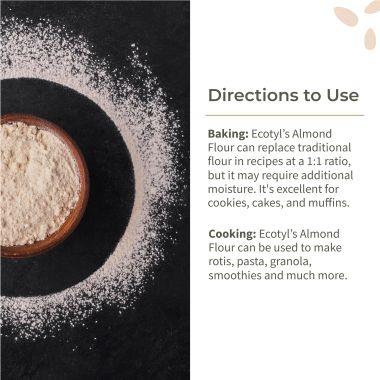 Ecotyl: Natural Almond Flour (Blanched) - 200gm