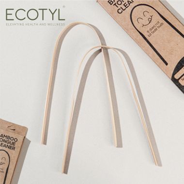 Ecotyl: Bamboo Tongue Cleaner | For Oral Hygiene & Fresh Breath | Set of 2