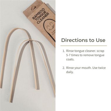 Ecotyl: Bamboo Tongue Cleaner | For Oral Hygiene & Fresh Breath | Set of 2