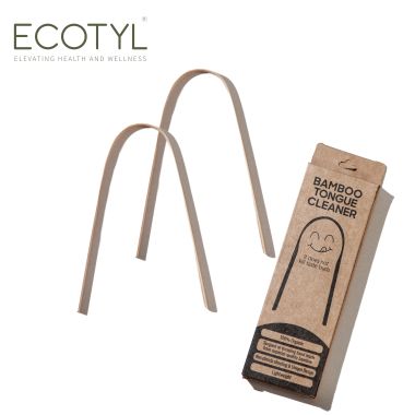 Ecotyl: Bamboo Tongue Cleaner | For Oral Hygiene & Fresh Breath | Set of 2