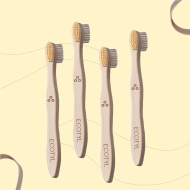 Ecotyl: Bamboo Tooth Brush | Ultra Soft Bristles | Thorough Cleaning | Set of 4